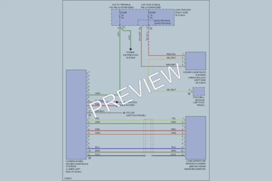 2010 BMW 760Li Navigation wiring diagram preview