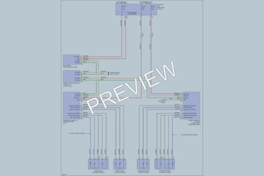 2010 BMW 760Li Power Seats wiring diagram preview