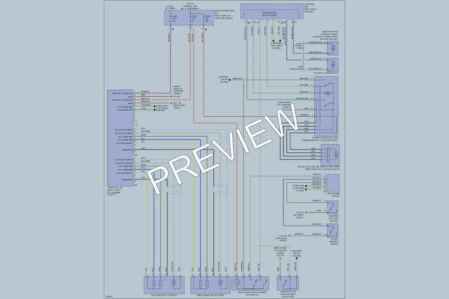 2010 BMW 760Li Trunk Tailgate Fuel Door wiring diagram preview