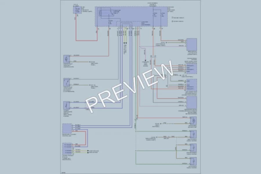 2010 BMW 760Li Wiper Washer wiring diagram preview