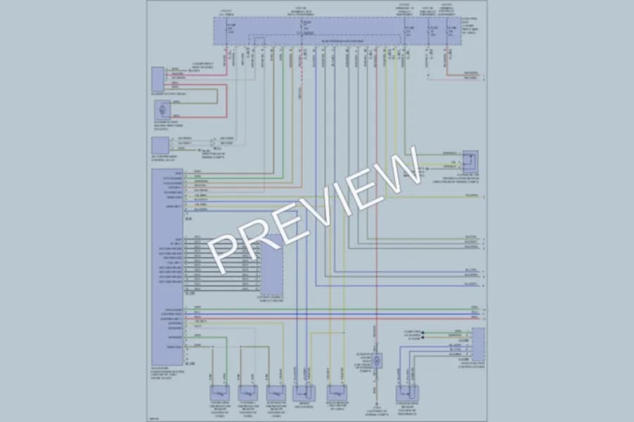 2010 BMW M3 Air Conditioning wiring diagram preview