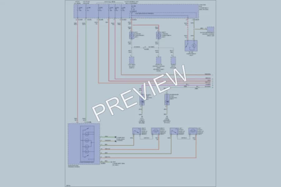 2010 BMW M3 Interior Lights wiring diagram preview