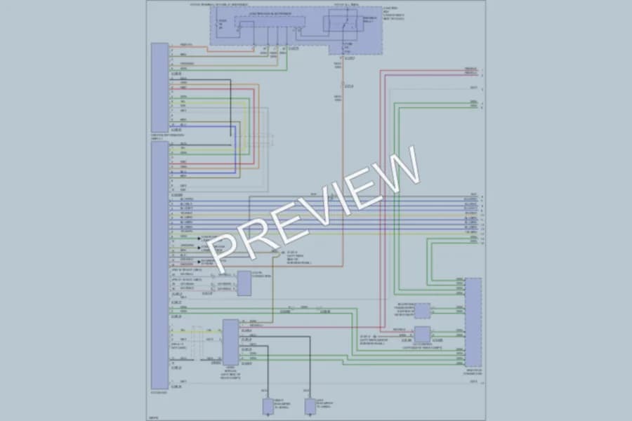 2010 BMW M3 Navigation wiring diagram preview