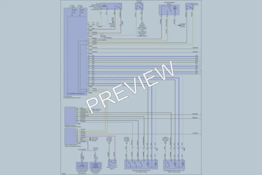 2010 BMW M3 Power Door Locks wiring diagram preview