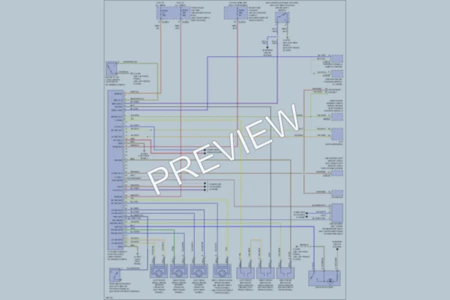 2010 BMW M6 Anti Lock Brakes wiring diagram preview