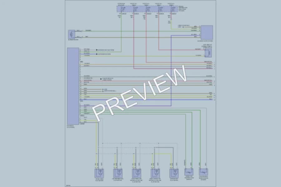 2010 BMW X3 Air Conditioning wiring diagram preview