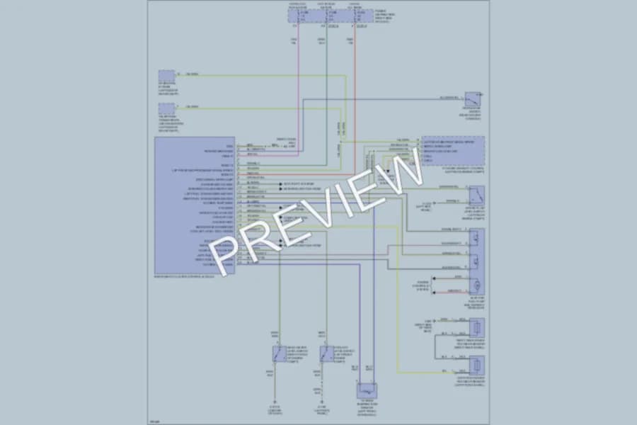 2010 BMW X3 Instrument Cluster wiring diagram preview