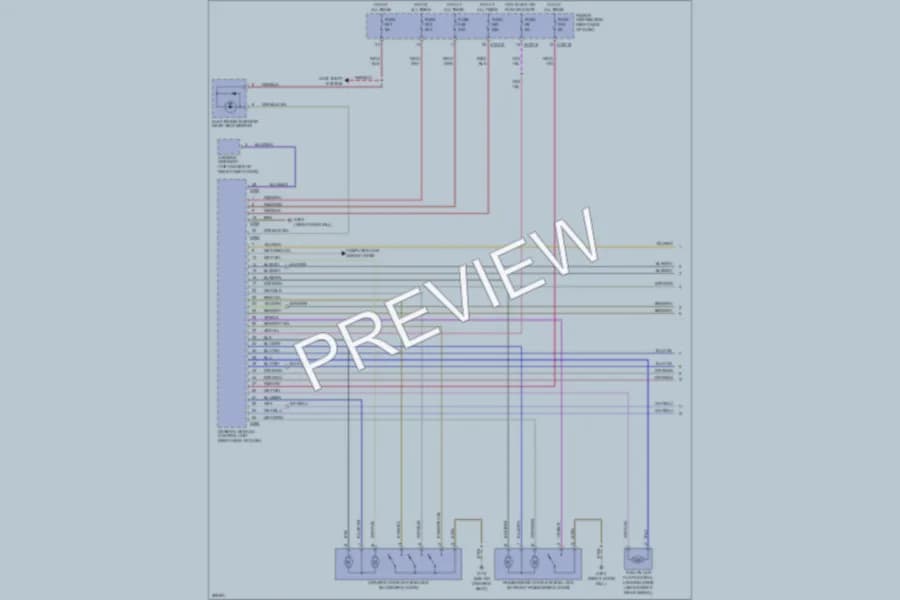 2010 BMW X3 Power Door Locks wiring diagram preview