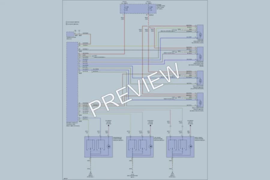 2010 BMW X3 Power Windows wiring diagram preview
