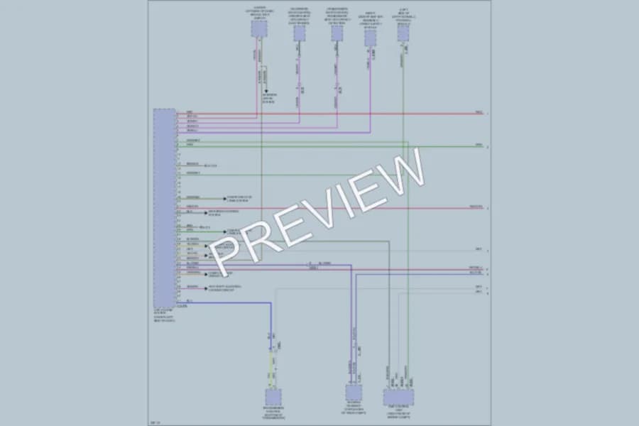2010 BMW X5 Anti Theft wiring diagram preview