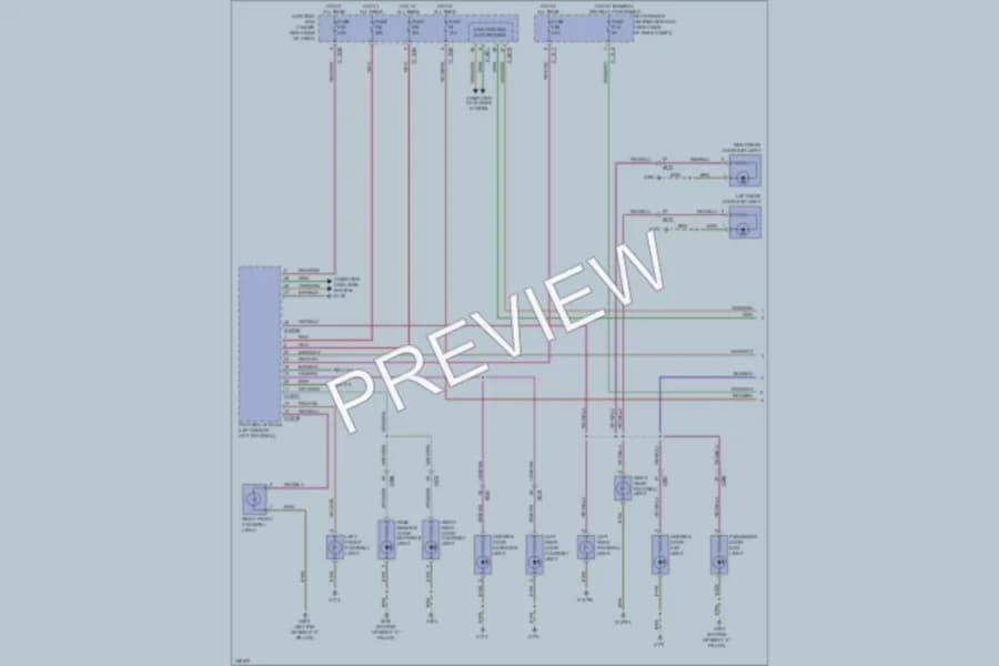 2010 BMW X5 Interior Lights wiring diagram preview