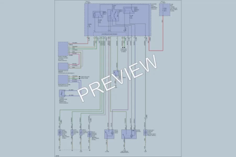 2010 BMW X5 Wiper Washer wiring diagram preview