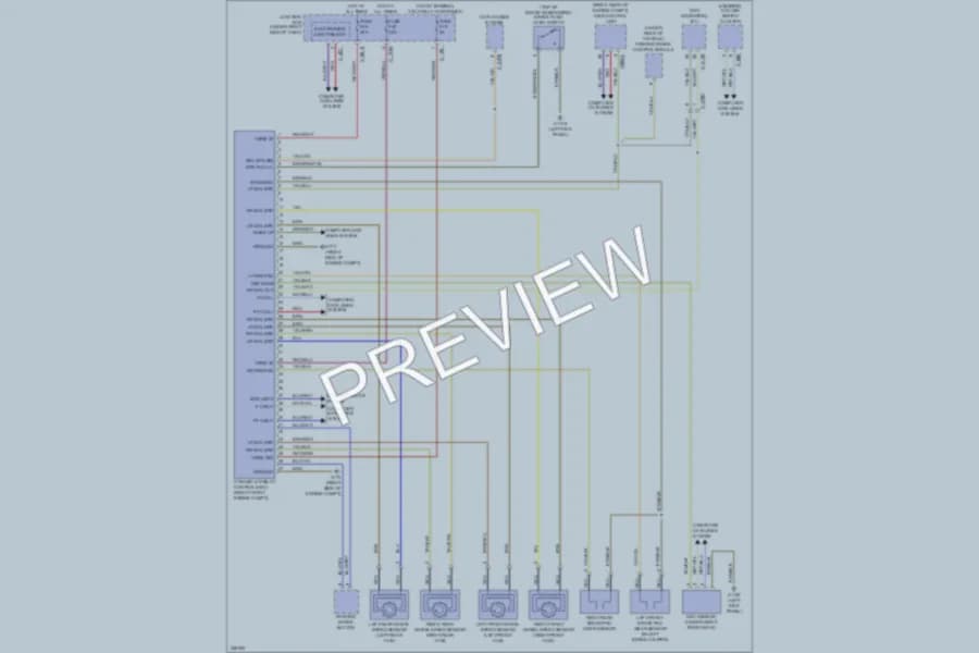 2010 BMW X6 Anti Lock Brakes wiring diagram preview