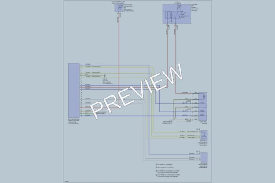 2010 BMW X6 Electronic Suspension wiring diagram preview