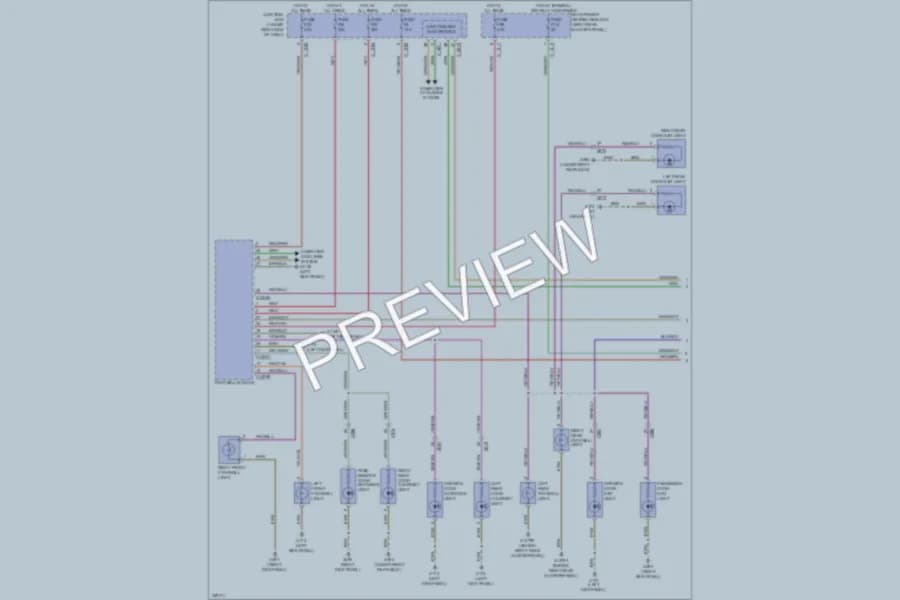 2010 BMW X6 Interior Lights wiring diagram preview