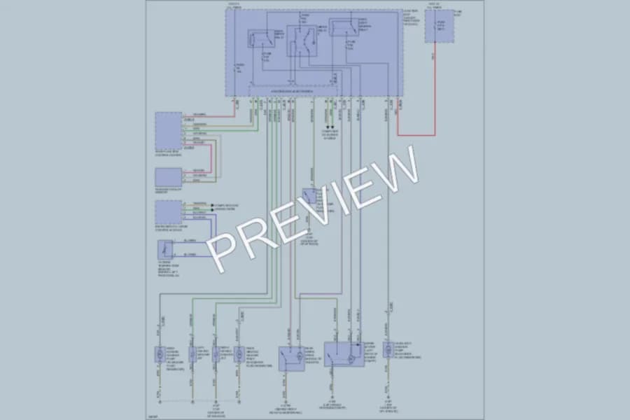 2010 BMW X6 Wiper Washer wiring diagram preview
