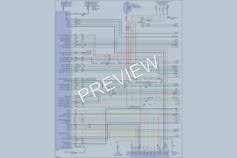 2010 Cadillac CTS Navigation wiring diagram preview
