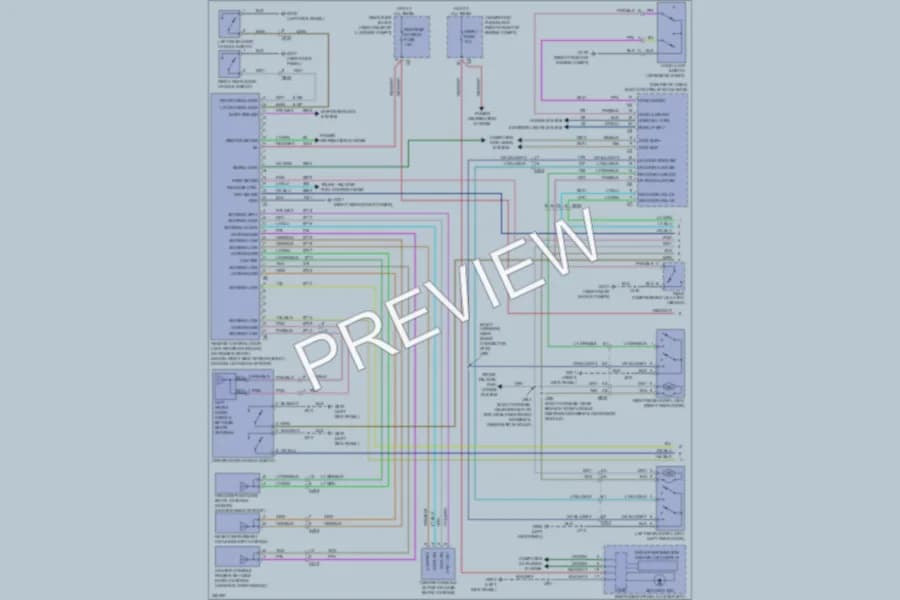 2010 Cadillac CTS Power Door Locks wiring diagram preview