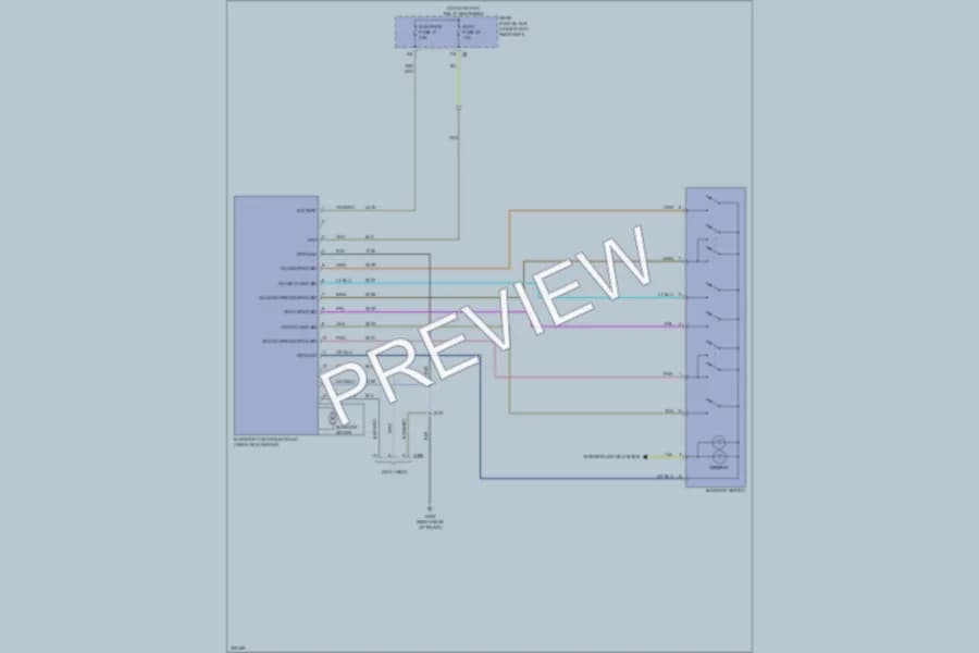 2010 Cadillac DTS Power Top Sunroof wiring diagram preview