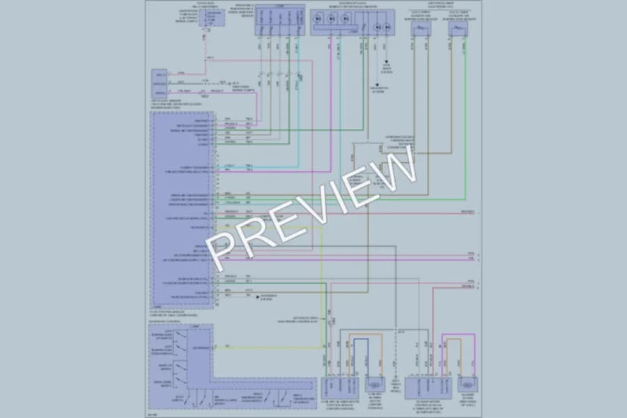 2010 Cadillac SRX Air Conditioning wiring diagram preview