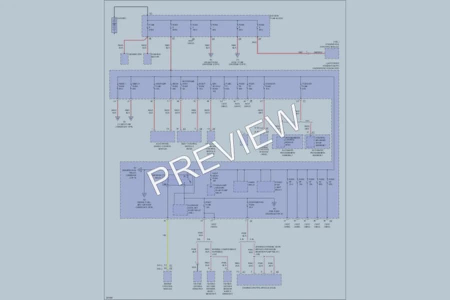 2010 Cadillac SRX Power Distribution wiring diagram preview