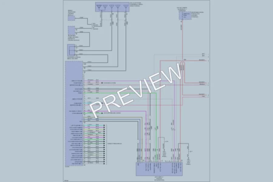 2010 Cadillac SRX Radio wiring diagram preview