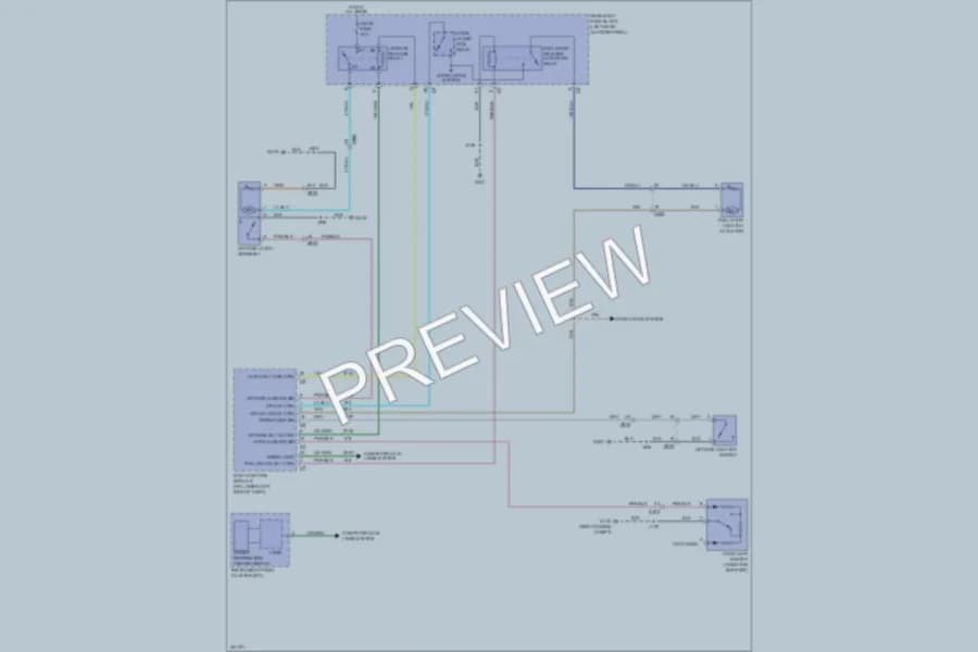 2010 Cadillac SRX Trunk Tailgate Fuel Door wiring diagram preview