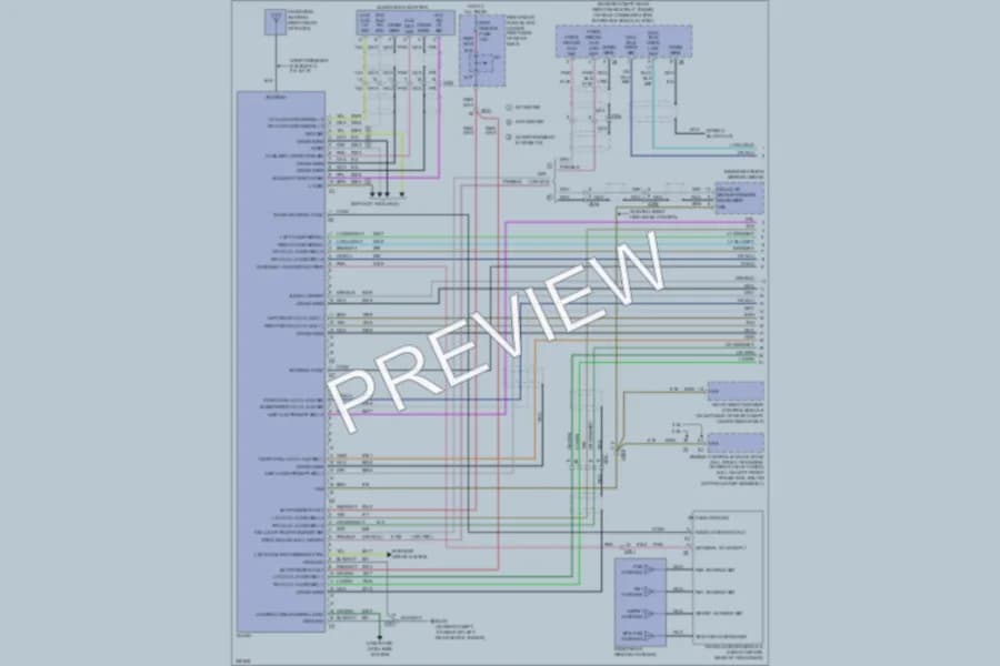 2010 Cadillac STS Radio wiring diagram preview