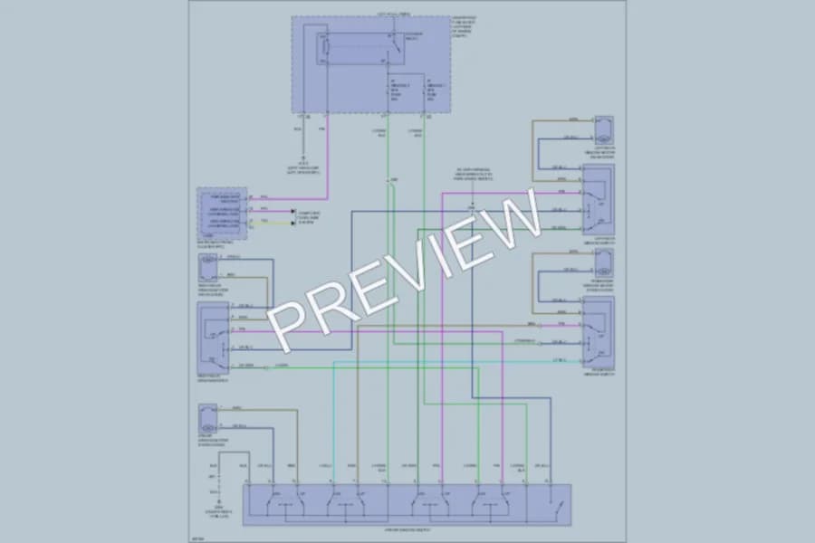 2010 Chevrolet Aveo Power Windows wiring diagram preview