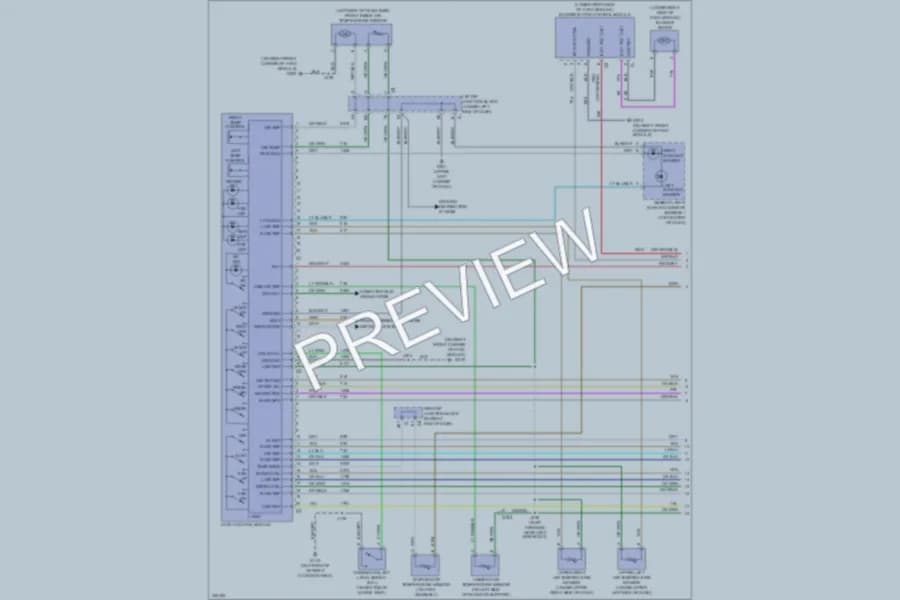 2010 Chevrolet 2500 Hd Air Conditioning wiring diagram preview with protected circuit layout