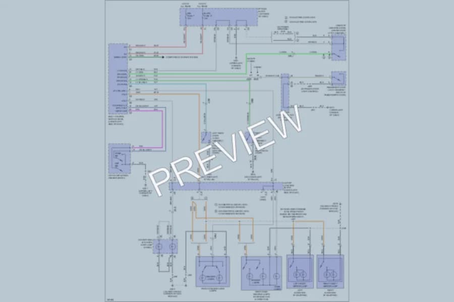 2010 Chevrolet 2500 Hd Interior Lights wiring diagram preview with protected circuit layout