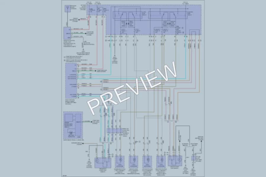 2010 Chevrolet 3500 Hd Power Door Locks wiring diagram preview with protected circuit layout