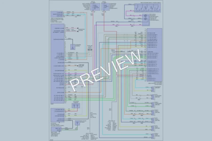 2010 Chevrolet Corvette Radio wiring diagram preview