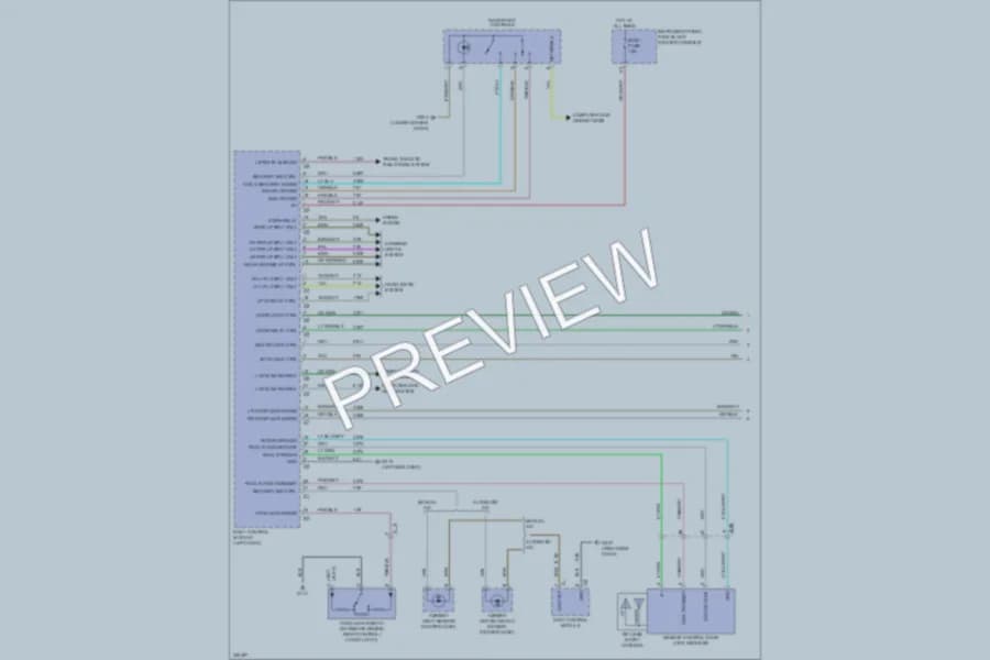 2010 Chevrolet Equinox Power Door Locks wiring diagram preview