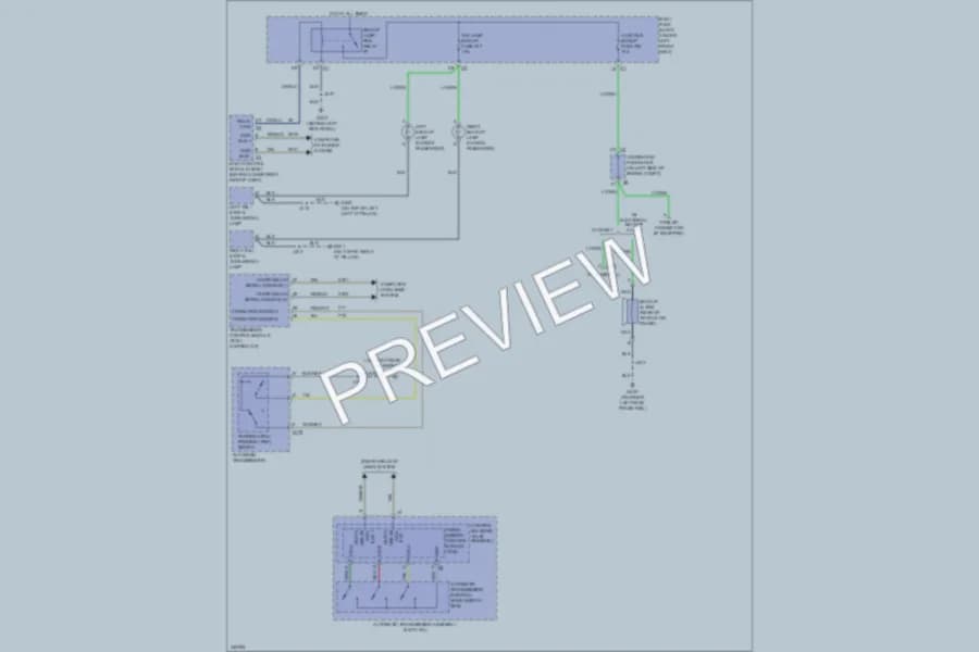 2010 Chevrolet G2500 Exterior Lights wiring diagram preview with protected circuit layout