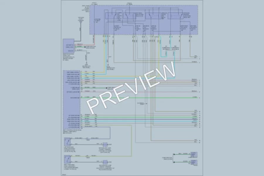 2010 Chevrolet G3500 Anti Theft wiring diagram preview with protected circuit layout
