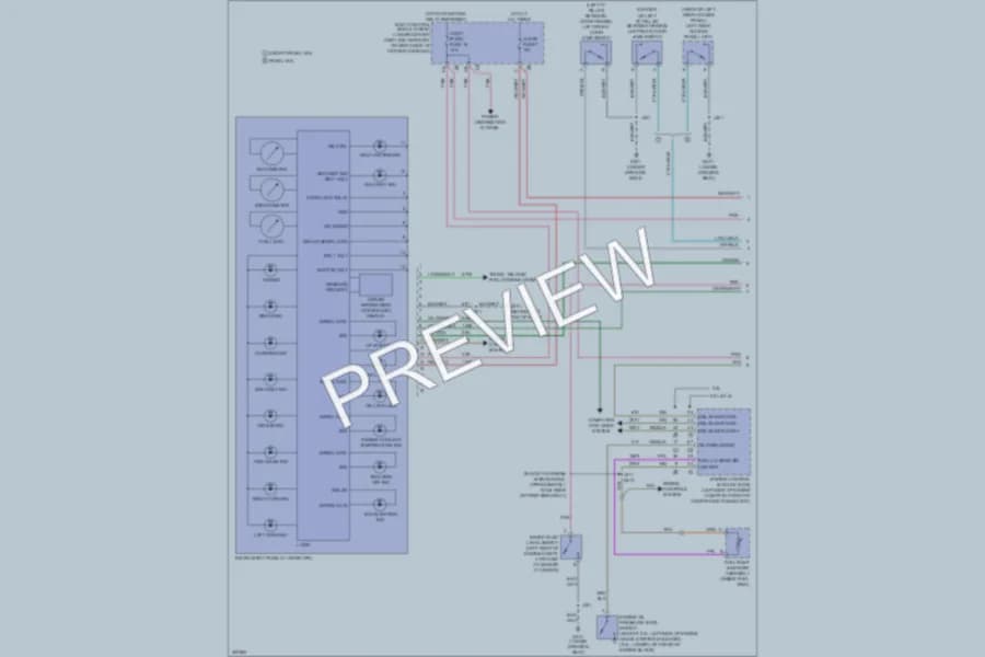 2010 Chevrolet HHR Instrument Cluster wiring diagram preview