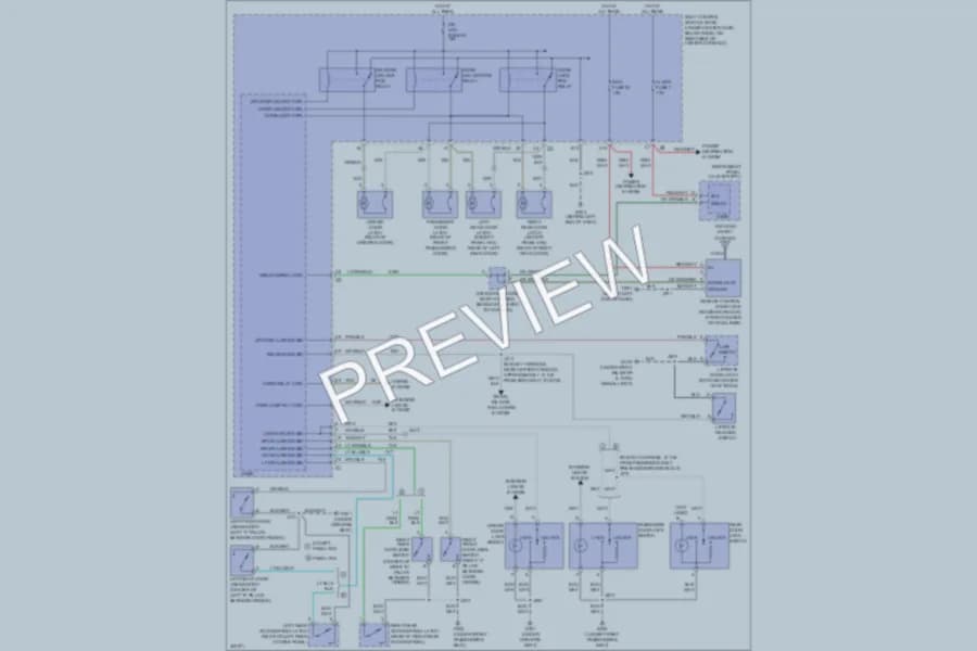 2010 Chevrolet HHR Power Door Locks wiring diagram preview