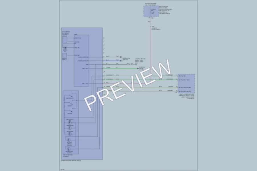 2010 Chevrolet HHR Power Mirrors wiring diagram preview