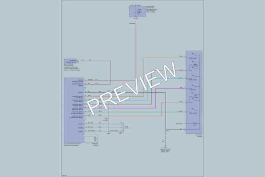2010 Chevrolet HHR Power Top Sunroof wiring diagram preview