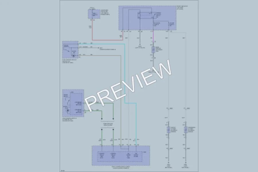 2010 Chevrolet Malibu Defoggers wiring diagram preview