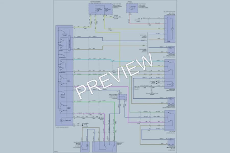 2010 Chevrolet Malibu Power Windows wiring diagram preview