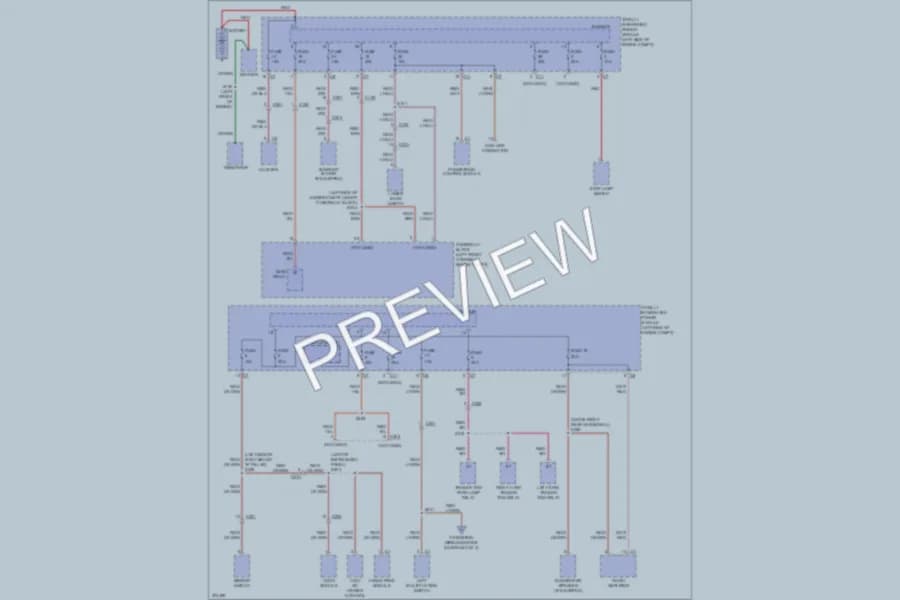2010 Dodge Caliber Power Distribution wiring diagram preview