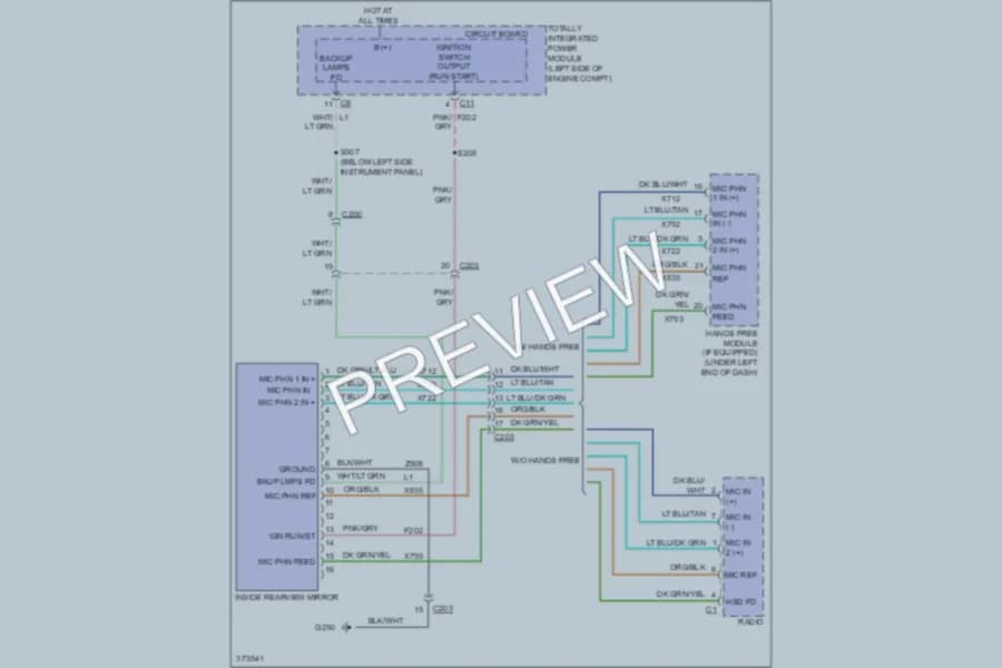 2010 Dodge Caliber Power Mirrors wiring diagram preview