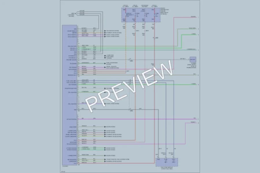 2010 Dodge Challenger Instrument Cluster wiring diagram preview