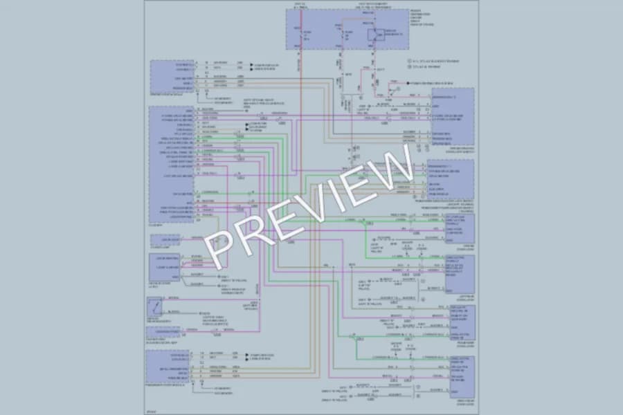 2010 Dodge Charger Power Door Locks wiring diagram preview