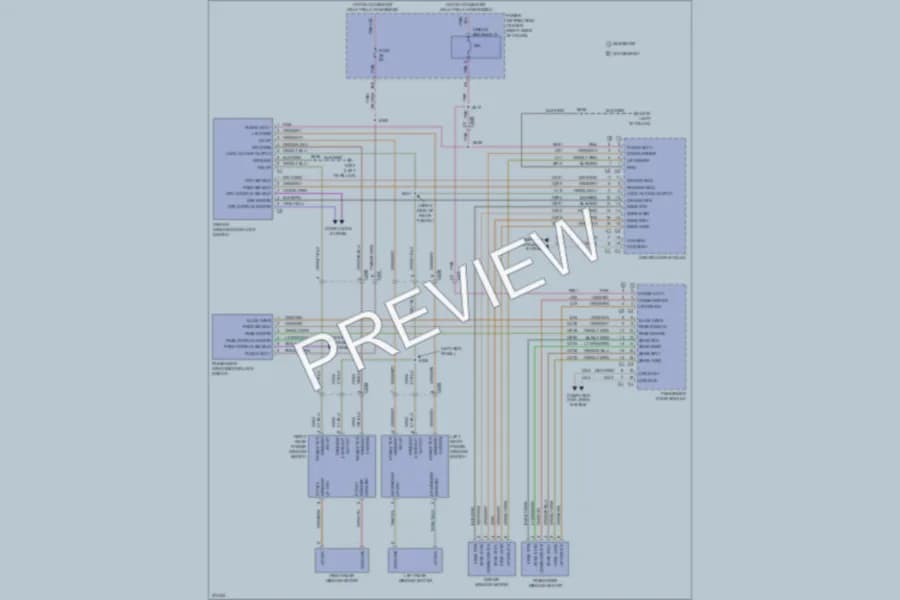 2010 Dodge Charger Power Windows wiring diagram preview