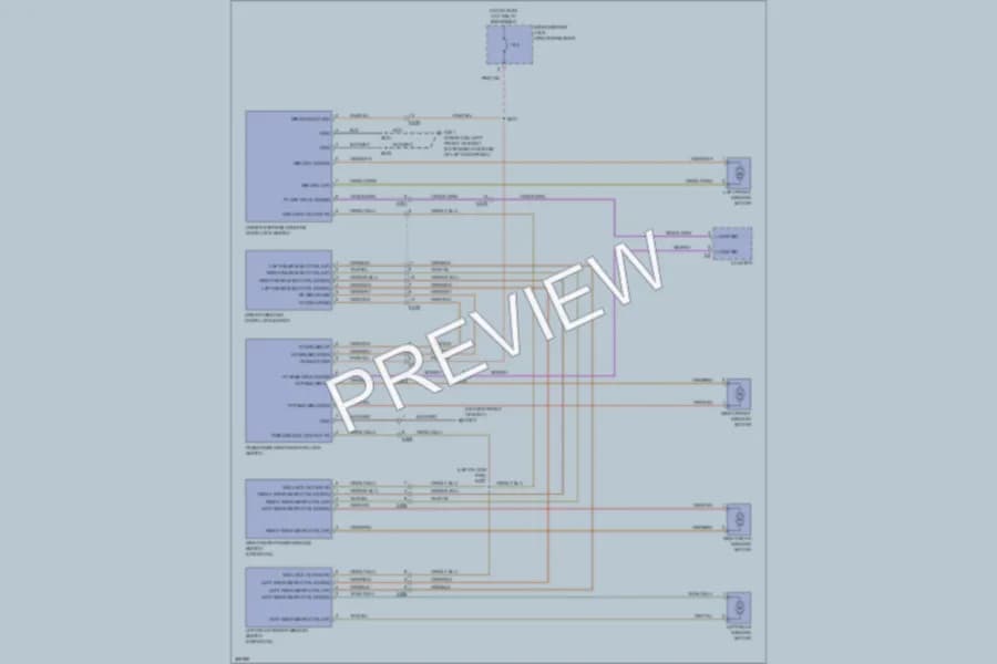 2010 Dodge Dakota Power Windows wiring diagram preview
