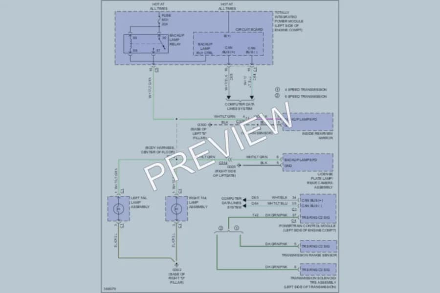 2010 Dodge GrandCaravan Exterior Lights wiring diagram preview