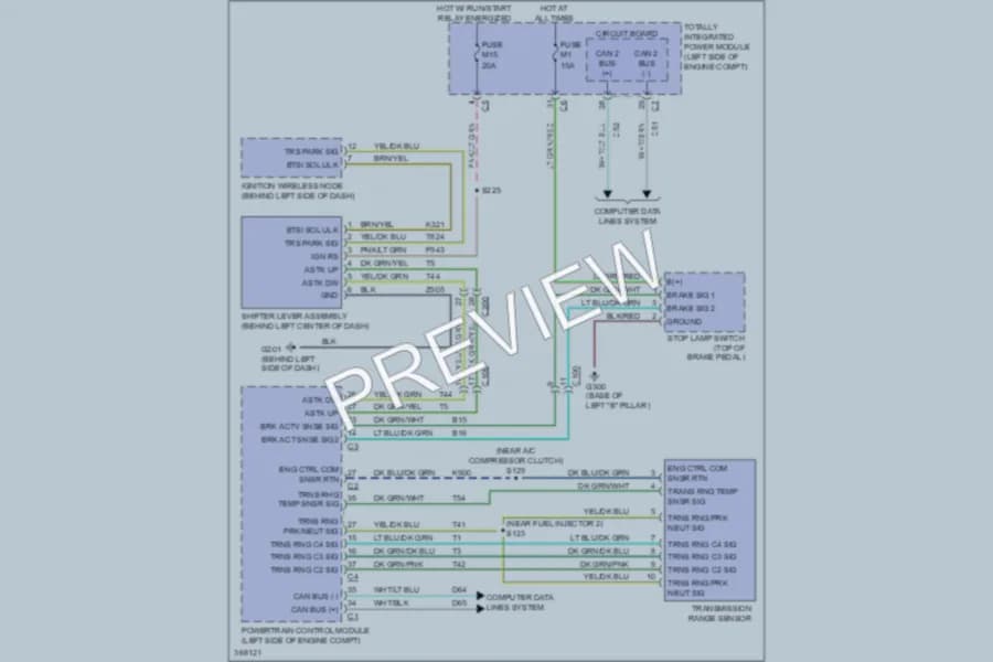 2010 Dodge GrandCaravan Shift Interlock wiring diagram preview